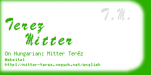 terez mitter business card